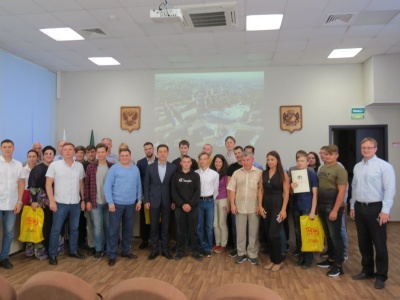 Награждение волонтеров за помощь в переходе на ЦТВ